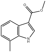 7-甲基-1H-吲哚-3-羧酸甲酯 结构式