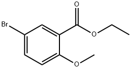 5-溴-2-甲氧基苯甲酸乙酯 结构式