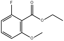 2-氟-6-甲氧基苯甲酸乙酯 结构式