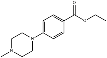 4-(4-甲基-哌嗪基)-苯甲酸乙酯 结构式