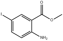 2-氨基-5-碘苯甲酸甲酯 结构式