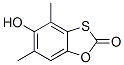 1,3-Benzoxathiol-2-one, 4,6-dimethyl-5-hydroxy-, 结构式