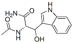 beta-hydroxy-N-acetyltryptophanamide 结构式