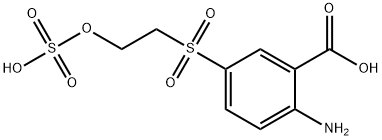 2-amino-5-(2-(sulfooxy)ethylsulfonyl)benzoic acid 结构式