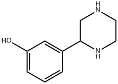 3-(2-哌嗪)苯酚 结构式