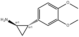 Cyclopropanamine, 2-(3,4-dimethoxyphenyl)-, trans- (9CI) 结构式