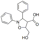 4-Isoxazolidinecarboxylic  acid,  5-(hydroxymethyl)-2,3-diphenyl- 结构式