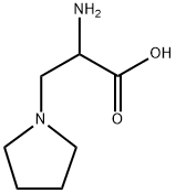 2-氨基-3-(吡咯烷-1-基)丙酸 结构式