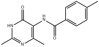 Benzamide, N-(1,4-dihydro-2,6-dimethyl-4-oxo-5-pyrimidinyl)-4-methyl- (9CI) 结构式