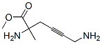 4-Hexynoicacid,2,6-diamino-2-methyl-,methylester(9CI) 结构式