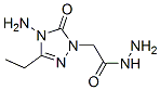 1H-1,2,4-Triazole-1-aceticacid,4-amino-3-ethyl-4,5-dihydro-5-oxo-,hydrazide(9CI) 结构式