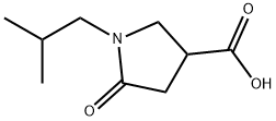 1-异丁基-5-氧代吡咯烷-3-羧酸 结构式