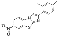 2-(2,4-DIMETHYLPHENYL)-7-NITROIMIDAZO[2,1-B]BENZOTHIAZOLE 结构式