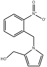 (1-(2-硝基苄基)-1H-吡咯-2-基)甲醇 结构式