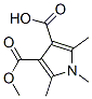 1H-Pyrrole-3,4-dicarboxylicacid,1,2,5-trimethyl-,monomethylester(9CI) 结构式