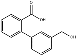 2-(3-Hydroxymethylphenyl)benzoic acid 结构式