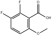 2,3-二氟-6-甲氧苯甲酸 结构式