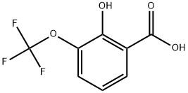 2-羟基-3-(三氟甲氧基)苯甲酸 结构式