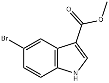 5-溴吲哚-3-羧酸甲酯 结构式