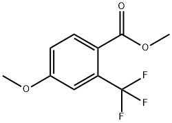 2-三氟甲基-4-甲氧基苯甲酸甲酯 结构式