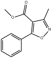 3-甲基-5-苯基异恶唑-4-羧酸甲酯 结构式