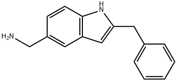 2-苄基-5-氨甲基吲哚 结构式
