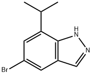 5-溴-7-异丙基-1氢-吲唑 结构式