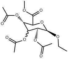 2,3,4-三-O-乙酰基-Β-D-葡糖苷酸甲酯乙酯 结构式