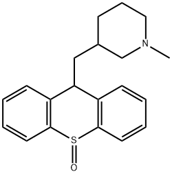 9-[(1-Methyl-3-piperidinyl)methyl]-9H-thioxanthene 10-oxide 结构式