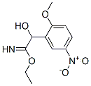 Benzeneethanimidic  acid,  -alpha--hydroxy-2-methoxy-5-nitro-,  ethyl  ester  (9CI) 结构式