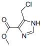 1H-Imidazole-4-carboxylic  acid,  5-(chloromethyl)-,  methyl  ester 结构式