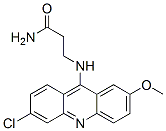 3-[(6-chloro-2-methoxy-acridin-9-yl)amino]propanamide 结构式