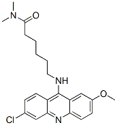 6-[(6-chloro-2-methoxy-acridin-9-yl)amino]-N,N-dimethyl-hexanamide 结构式