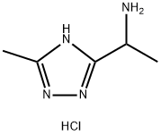3-(ALPHA-氨乙基)-5-甲基-4-H-1,2,4-三唑双盐酸 结构式