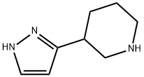 Piperidine, 3-(1H-pyrazol-3-yl)- (9CI) 结构式