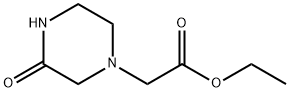 ETHYL 2-(3-OXOPIPERAZIN-1-YL)ACETATE 结构式