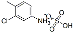 3-chloro-4-methylanilinium hydrogen sulphate 结构式