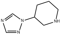 3-(1H-1,2,4-三唑-1-基)哌啶 结构式