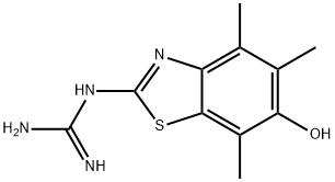 Guanidine,  (6-hydroxy-4,5,7-trimethyl-2-benzothiazolyl)-  (9CI) 结构式