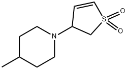 Piperidine, 1-(2,3-dihydro-1,1-dioxido-3-thienyl)-4-methyl- (9CI) 结构式