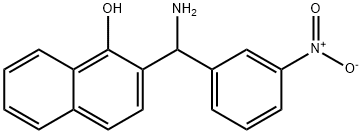 2-[AMINO-(3-NITRO-PHENYL)-METHYL]-NAPHTHALEN-1-OL 结构式