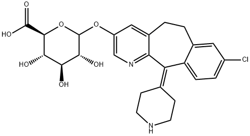 3-羟甲地基氯雷他定葡萄糖醛酸 结构式
