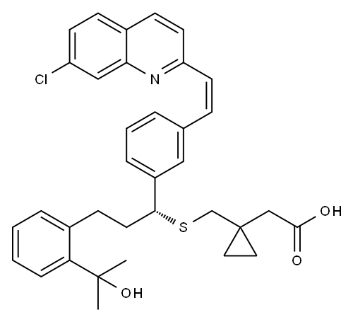 孟鲁司特钠杂质G 结构式