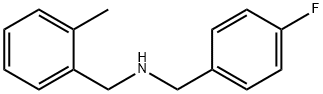 N-(4-氟苄基)-2-甲基苄胺 结构式