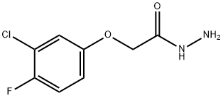 2-(3-氯-4-氟苯氧基)乙酰肼 结构式