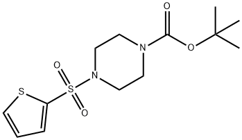 1-BOC-4-(噻吩-2-磺酰基)哌嗪 结构式
