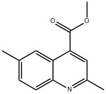 2,6-二甲基喹啉-4-羧酸甲酯 结构式