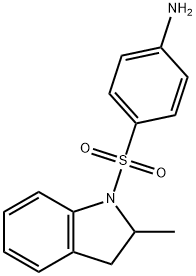 [4-(2-甲基吲哚啉-1-基)磺酰基苯基]胺 结构式