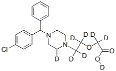 西替利嗪-D8 结构式