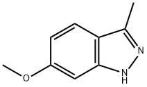 6-甲氧基-3-甲基-1H-吲唑 结构式